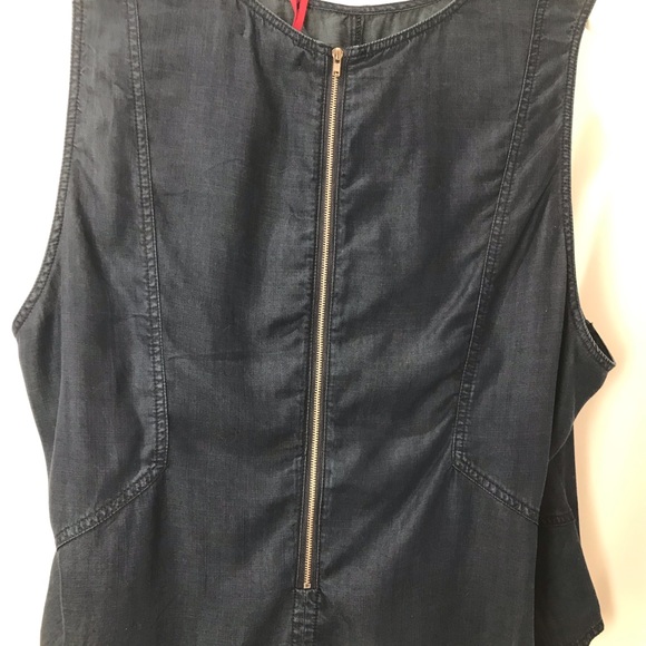 Standards and Practices Sleeveless Demin Top - Picture 7 of 15